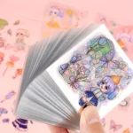 Conjunto de 5 Adesivos de Desenhos Animados Fofos, Acabamento Brilhante com Detalhes de Brilho, Descartáveis para Laptops, Guitarras, Garrafas de Água - Formas Variadas, Adesivos Fofos