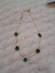 Colar de Gola Feminino de Aço Inoxidável verde
