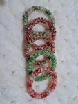 Conjunto de 5 peças Gradiente Candy-Colorido Espiral